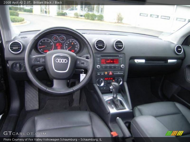 Brilliant Black / Black 2008 Audi A3 2.0T