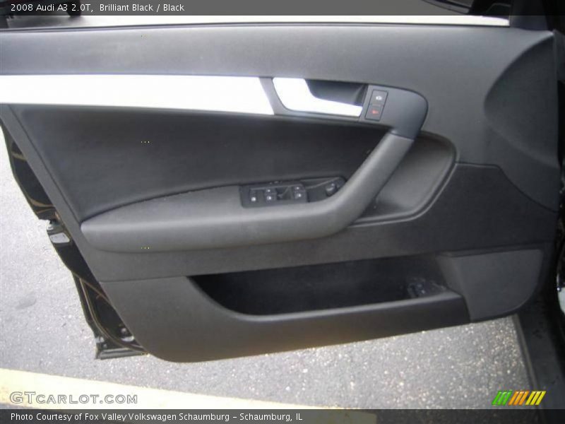Brilliant Black / Black 2008 Audi A3 2.0T