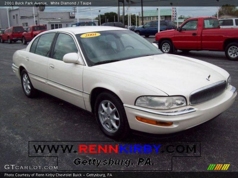 White Diamond / Taupe 2001 Buick Park Avenue
