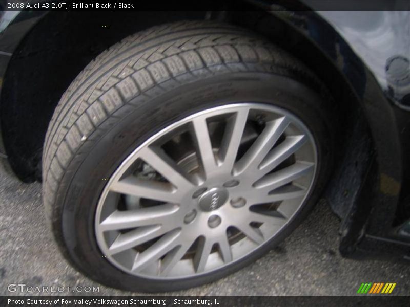 Brilliant Black / Black 2008 Audi A3 2.0T