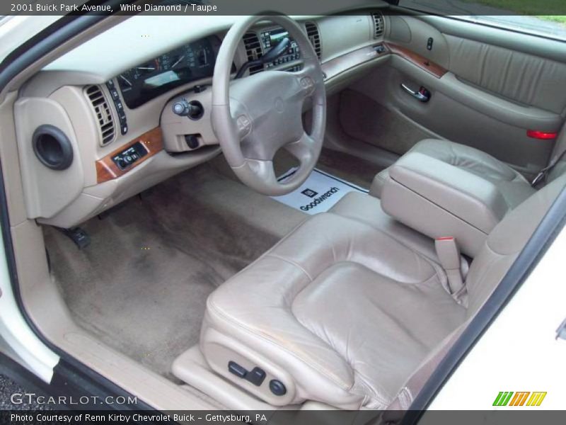 White Diamond / Taupe 2001 Buick Park Avenue