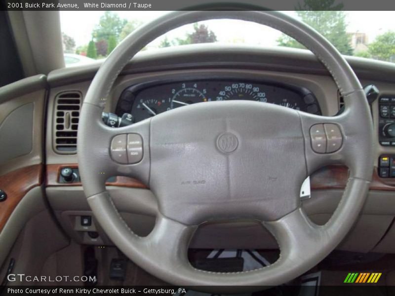 White Diamond / Taupe 2001 Buick Park Avenue