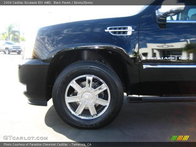 Black Raven / Ebony/Ebony 2009 Cadillac Escalade ESV AWD