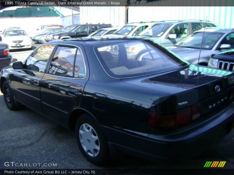 Dark Emerald Green Metallic / Beige 1995 Toyota Camry LE Sedan