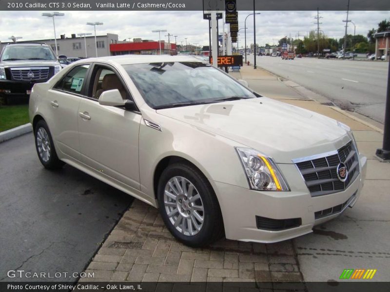 Vanilla Latte / Cashmere/Cocoa 2010 Cadillac CTS 3.0 Sedan