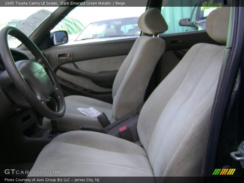 Dark Emerald Green Metallic / Beige 1995 Toyota Camry LE Sedan
