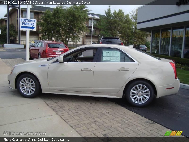 Vanilla Latte / Cashmere/Cocoa 2010 Cadillac CTS 3.0 Sedan