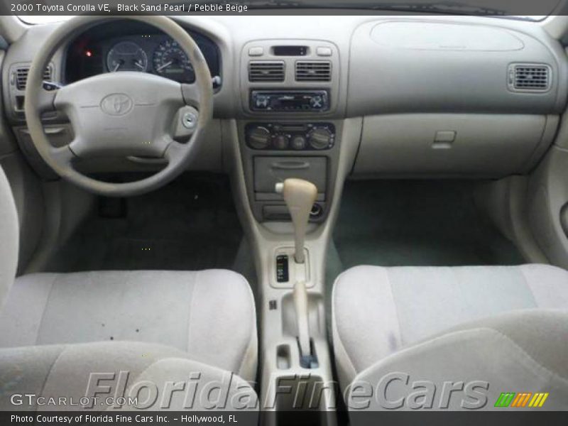 Black Sand Pearl / Pebble Beige 2000 Toyota Corolla VE