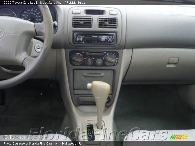 Black Sand Pearl / Pebble Beige 2000 Toyota Corolla VE