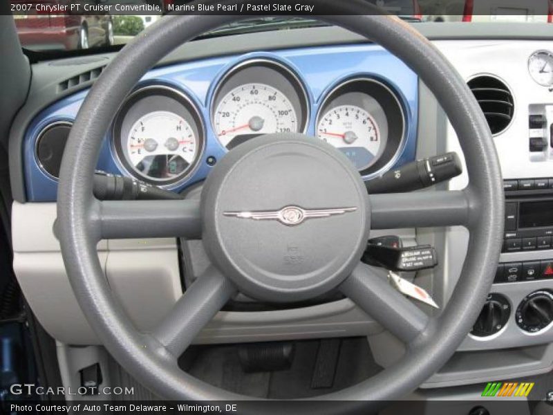 Marine Blue Pearl / Pastel Slate Gray 2007 Chrysler PT Cruiser Convertible