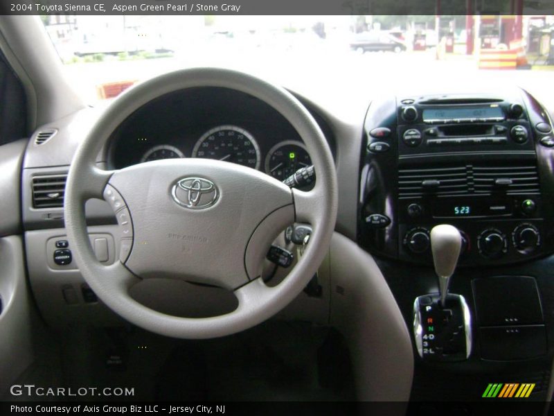 Aspen Green Pearl / Stone Gray 2004 Toyota Sienna CE