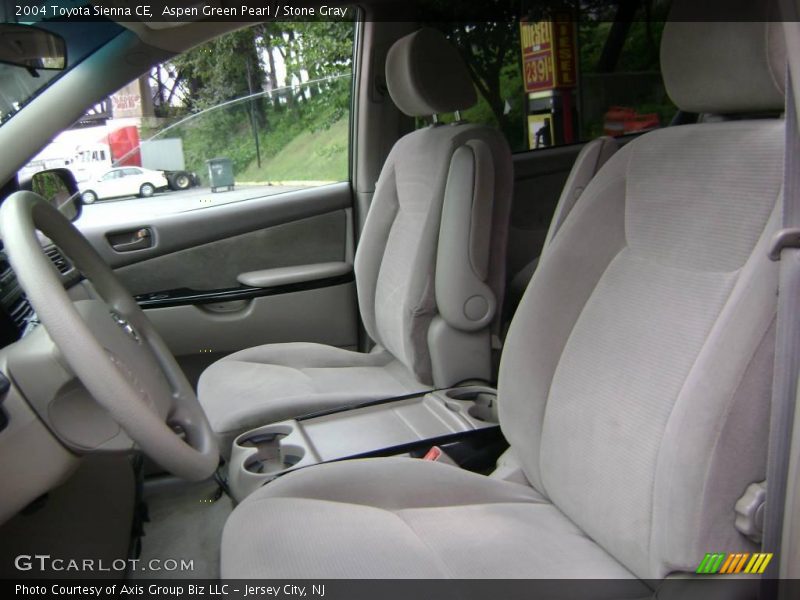 Aspen Green Pearl / Stone Gray 2004 Toyota Sienna CE
