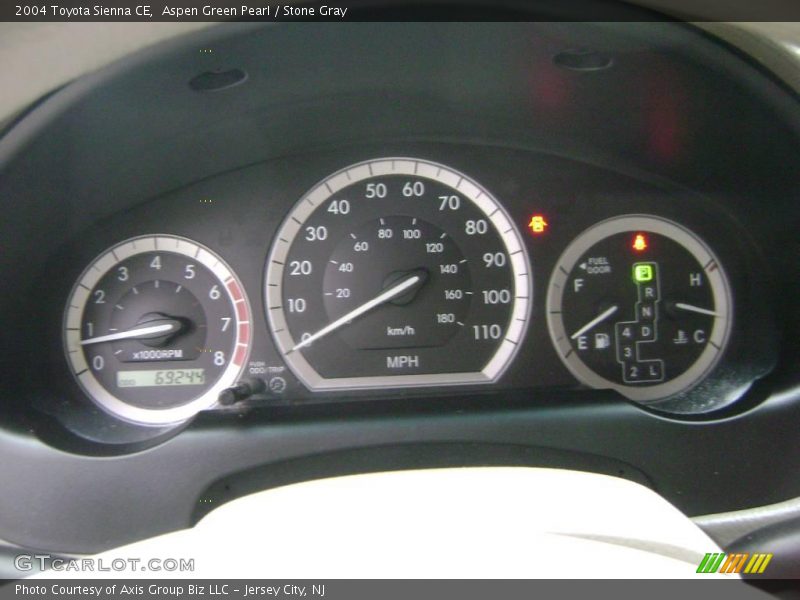 Aspen Green Pearl / Stone Gray 2004 Toyota Sienna CE