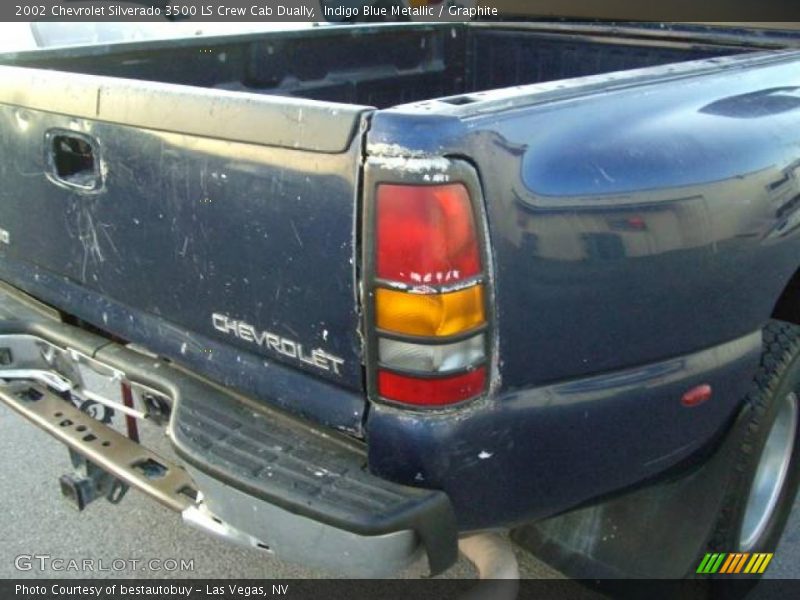 Indigo Blue Metallic / Graphite 2002 Chevrolet Silverado 3500 LS Crew Cab Dually