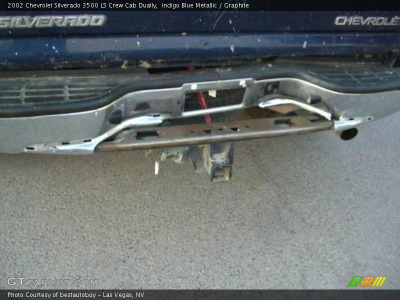 Indigo Blue Metallic / Graphite 2002 Chevrolet Silverado 3500 LS Crew Cab Dually