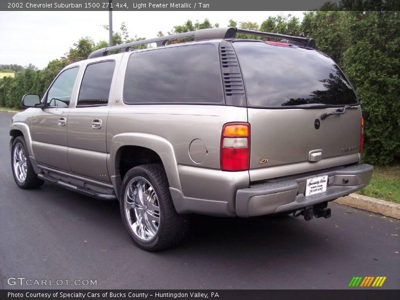 Light Pewter Metallic / Tan 2002 Chevrolet Suburban 1500 Z71 4x4