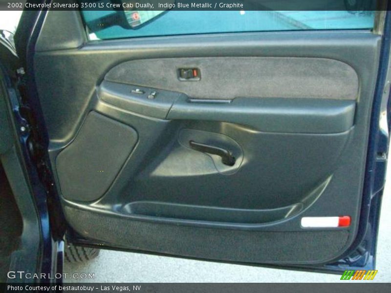 Indigo Blue Metallic / Graphite 2002 Chevrolet Silverado 3500 LS Crew Cab Dually