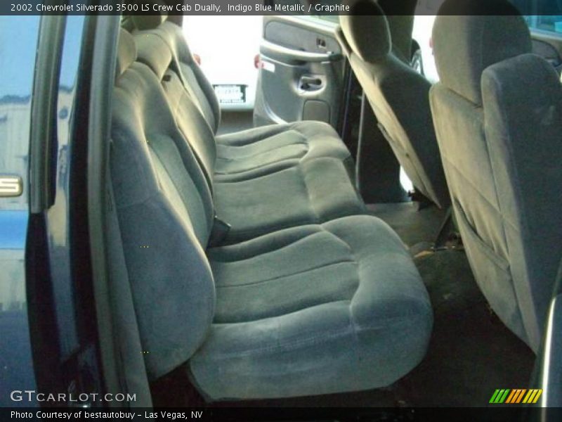 Indigo Blue Metallic / Graphite 2002 Chevrolet Silverado 3500 LS Crew Cab Dually