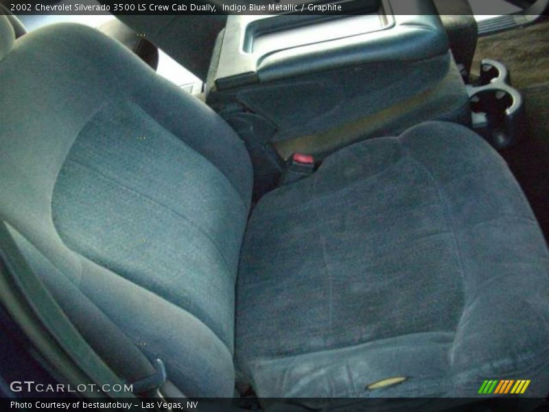 Indigo Blue Metallic / Graphite 2002 Chevrolet Silverado 3500 LS Crew Cab Dually