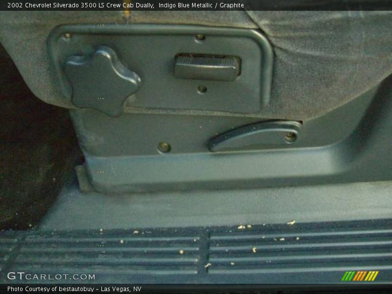 Indigo Blue Metallic / Graphite 2002 Chevrolet Silverado 3500 LS Crew Cab Dually