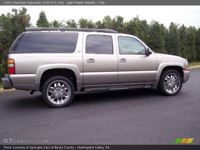 Light Pewter Metallic / Tan 2002 Chevrolet Suburban 1500 Z71 4x4