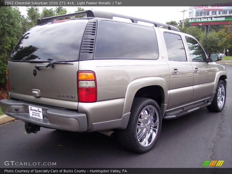 Light Pewter Metallic / Tan 2002 Chevrolet Suburban 1500 Z71 4x4