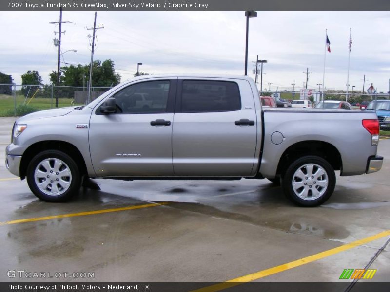 Silver Sky Metallic / Graphite Gray 2007 Toyota Tundra SR5 CrewMax