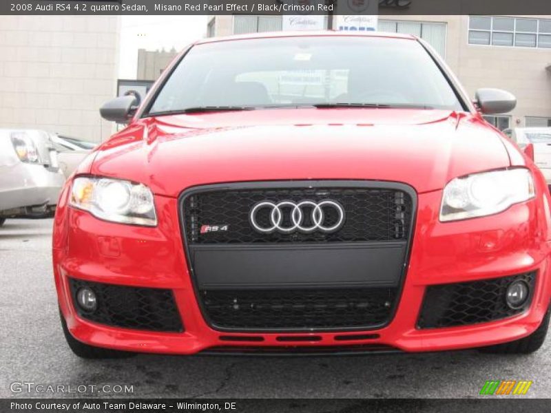 Misano Red Pearl Effect / Black/Crimson Red 2008 Audi RS4 4.2 quattro Sedan