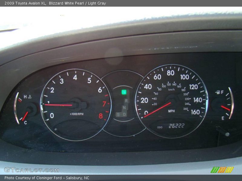 Blizzard White Pearl / Light Gray 2009 Toyota Avalon XL