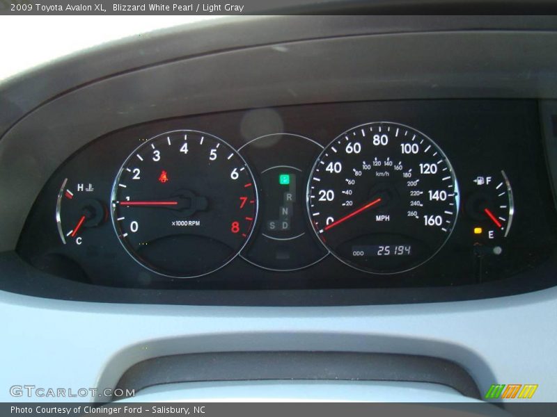 Blizzard White Pearl / Light Gray 2009 Toyota Avalon XL