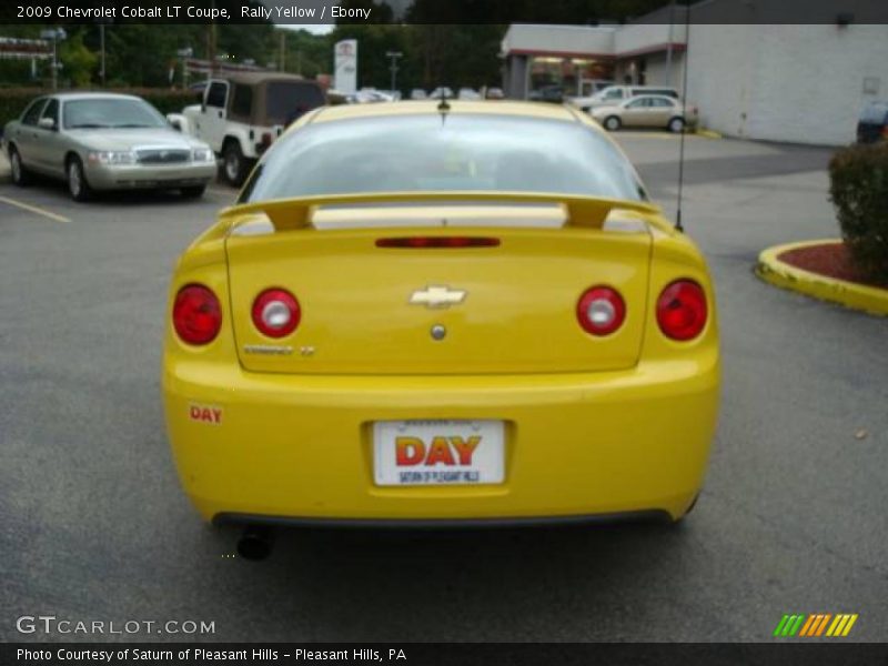 Rally Yellow / Ebony 2009 Chevrolet Cobalt LT Coupe