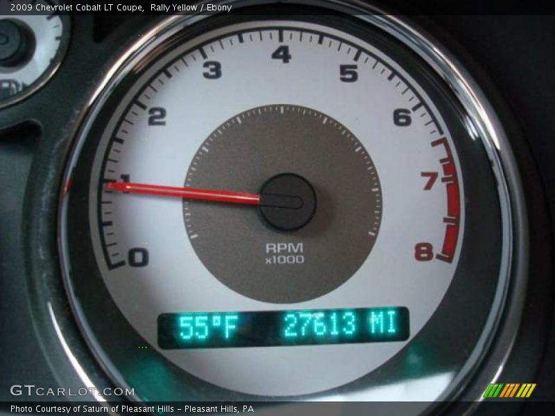 Rally Yellow / Ebony 2009 Chevrolet Cobalt LT Coupe