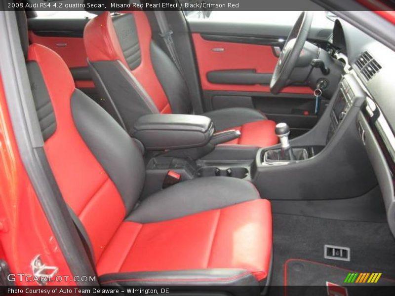 Misano Red Pearl Effect / Black/Crimson Red 2008 Audi RS4 4.2 quattro Sedan