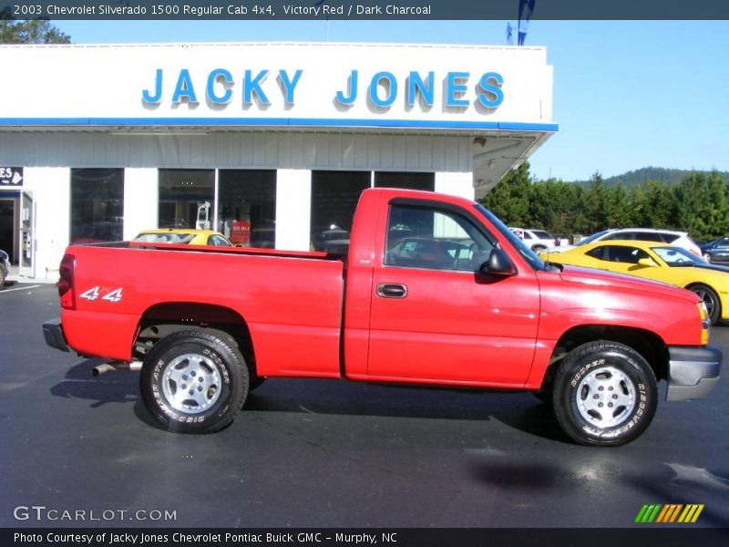 Victory Red / Dark Charcoal 2003 Chevrolet Silverado 1500 Regular Cab 4x4