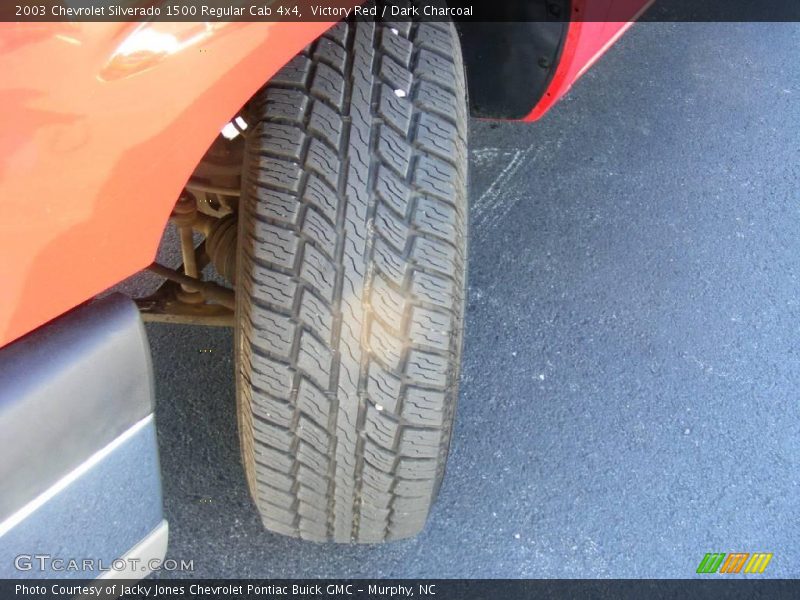 Victory Red / Dark Charcoal 2003 Chevrolet Silverado 1500 Regular Cab 4x4