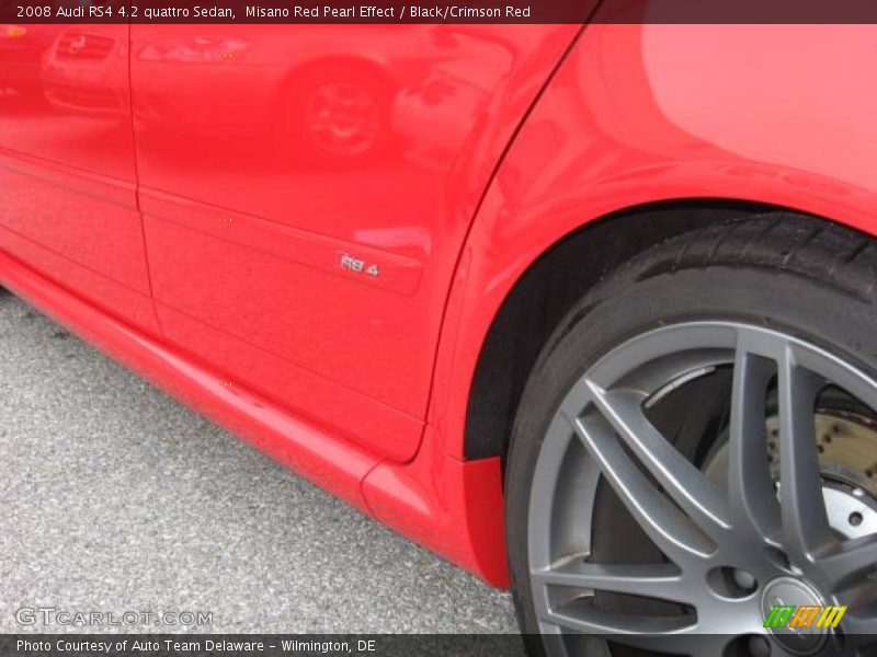 Misano Red Pearl Effect / Black/Crimson Red 2008 Audi RS4 4.2 quattro Sedan