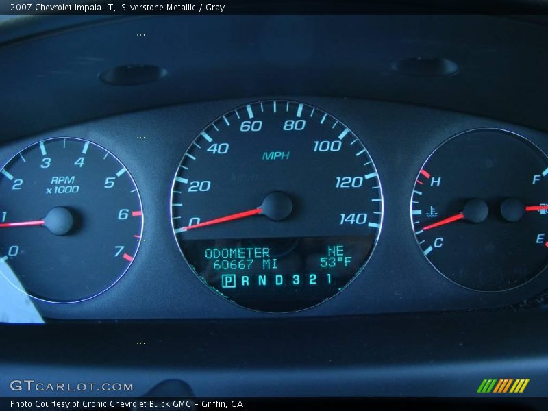Silverstone Metallic / Gray 2007 Chevrolet Impala LT