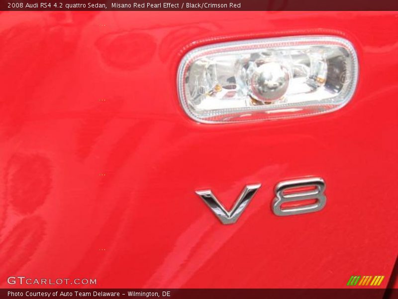 Misano Red Pearl Effect / Black/Crimson Red 2008 Audi RS4 4.2 quattro Sedan