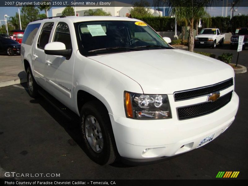 Summit White / Ebony 2007 Chevrolet Suburban 1500 LT