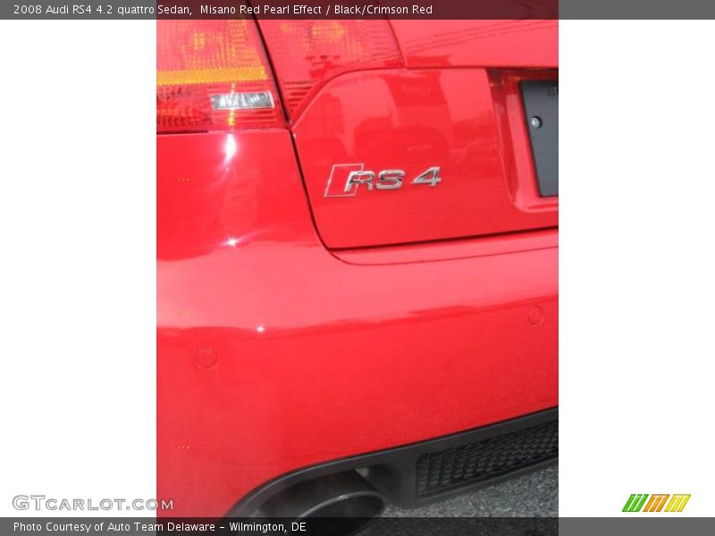 Misano Red Pearl Effect / Black/Crimson Red 2008 Audi RS4 4.2 quattro Sedan