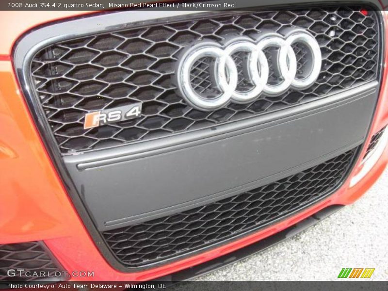 Misano Red Pearl Effect / Black/Crimson Red 2008 Audi RS4 4.2 quattro Sedan