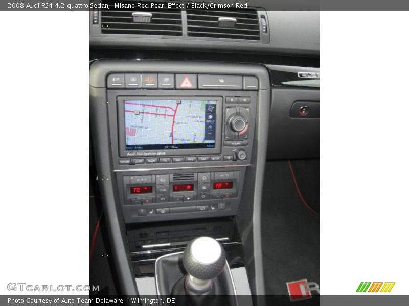 Misano Red Pearl Effect / Black/Crimson Red 2008 Audi RS4 4.2 quattro Sedan