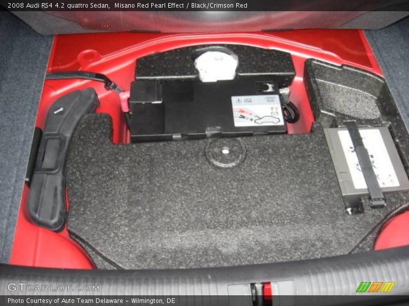 Misano Red Pearl Effect / Black/Crimson Red 2008 Audi RS4 4.2 quattro Sedan