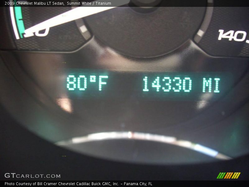 Summit White / Titanium 2009 Chevrolet Malibu LT Sedan