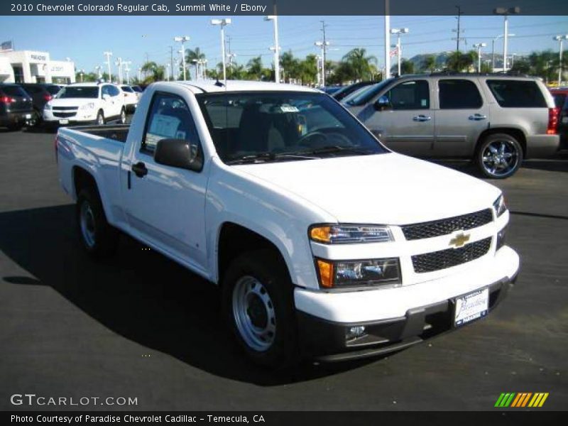Summit White / Ebony 2010 Chevrolet Colorado Regular Cab