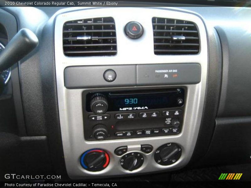 Summit White / Ebony 2010 Chevrolet Colorado Regular Cab