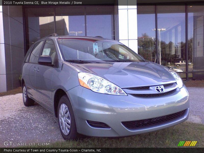 Blue Mirage Metallic / Stone 2010 Toyota Sienna CE