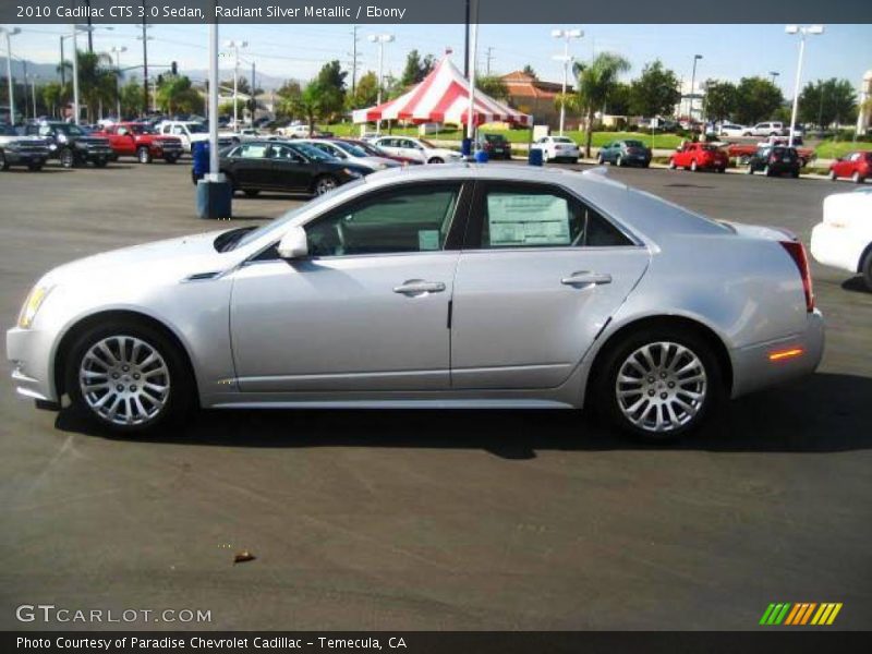 Radiant Silver Metallic / Ebony 2010 Cadillac CTS 3.0 Sedan