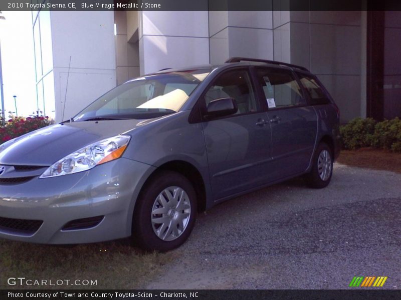 Blue Mirage Metallic / Stone 2010 Toyota Sienna CE