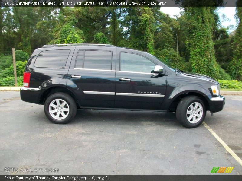 Brilliant Black Crystal Pearl / Dark Slate Gray/Light Slate Gray 2008 Chrysler Aspen Limited